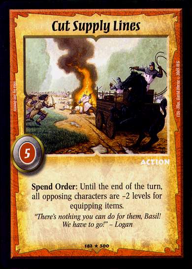 Cut Supply Lines - Foil